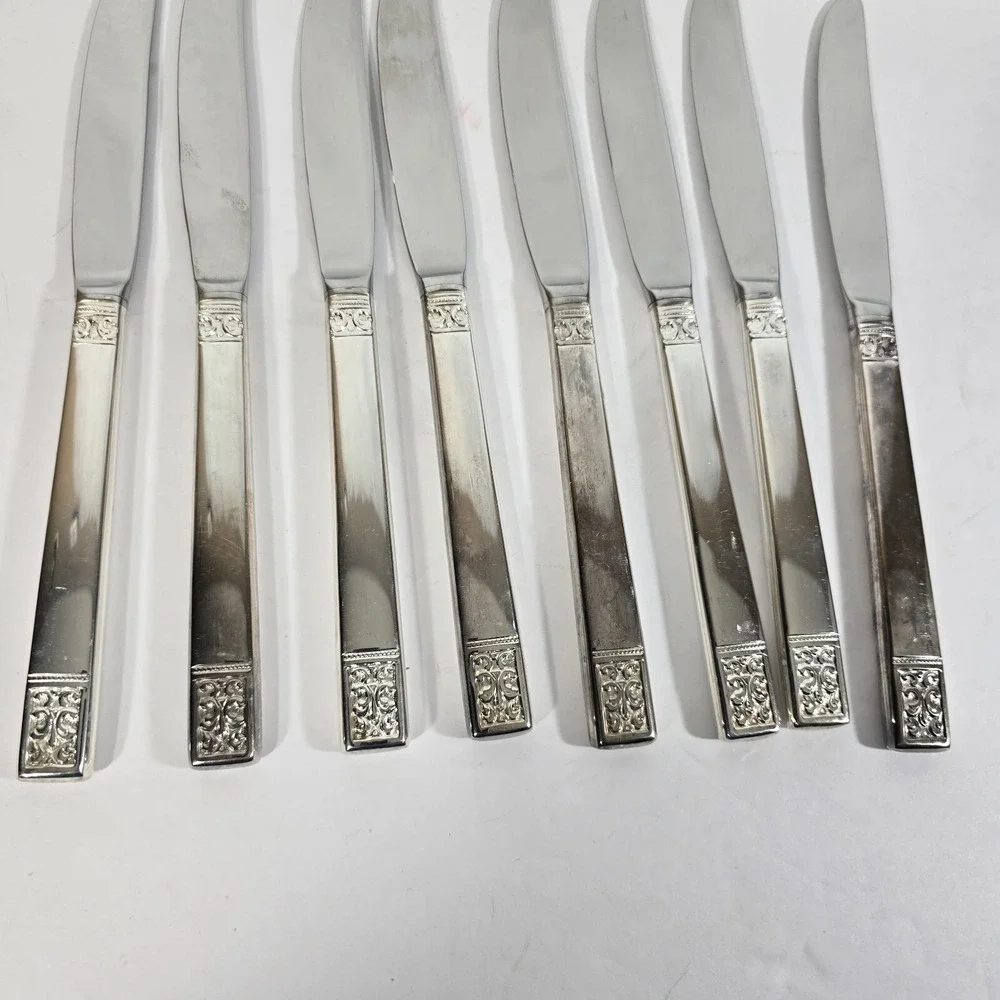 Lot Of 8 Wallace Eps Knives Stainless Steel